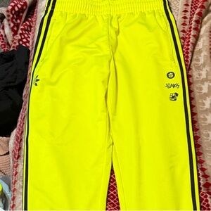Men’s adidas x bored ape neon Yellow Track Pants